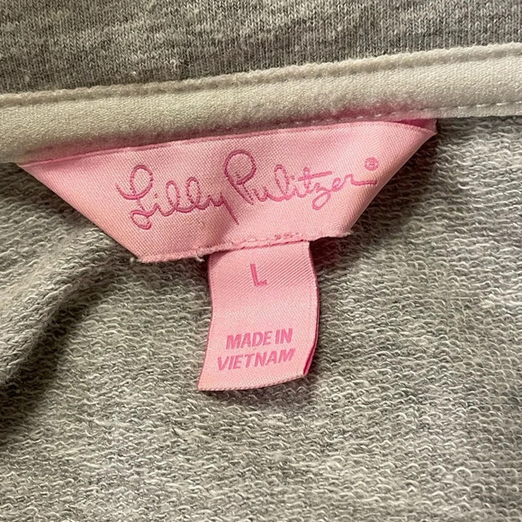 LILLY PULITZER Skipper Popover in Heathered‎ Seaside Gray - Picture 4 of 6